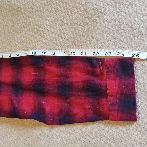 Tommy Hilfiger Women's Long Sleeve Button Up Plaid Shirt - Picture 13 of 14